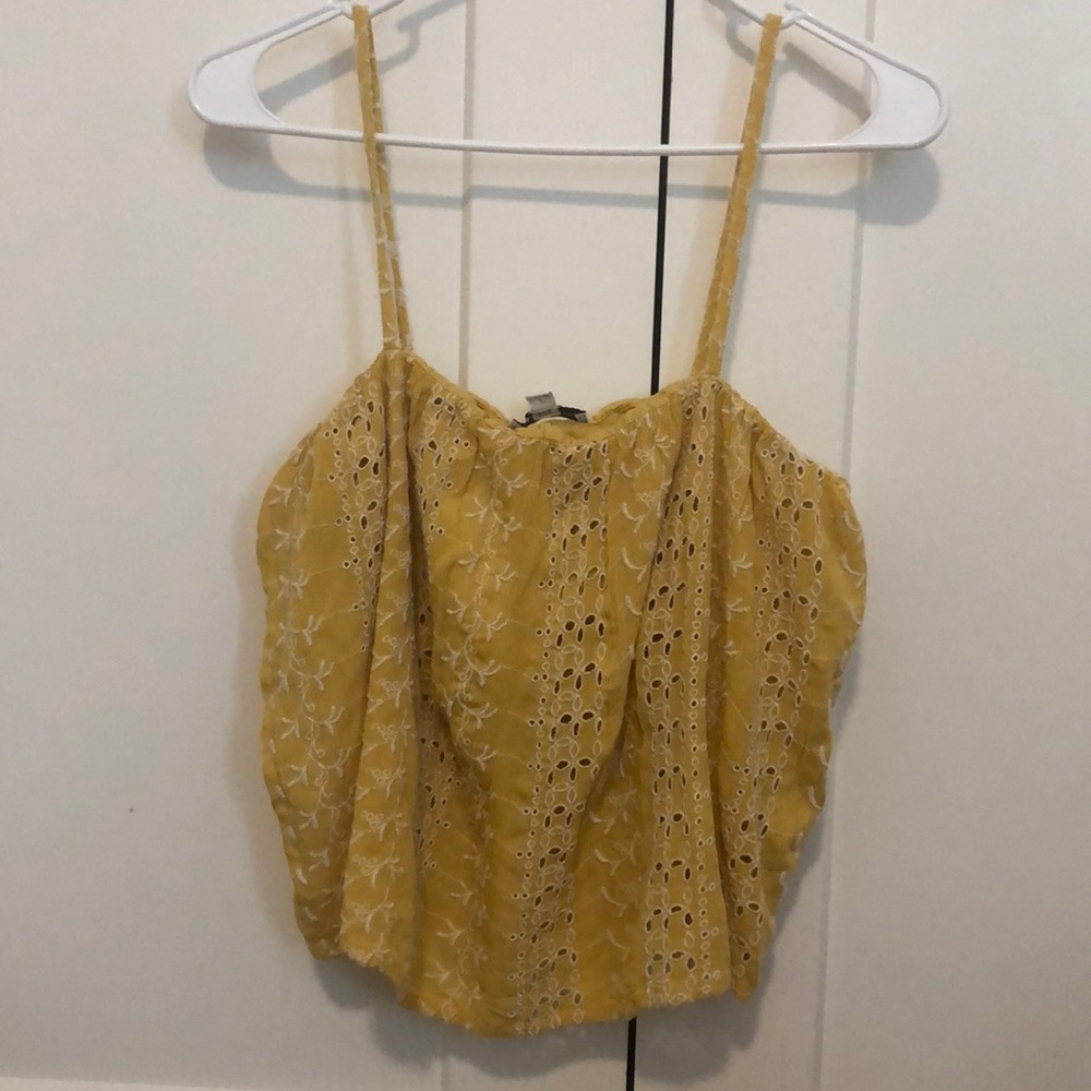American Eagle Mustard Yellow Top